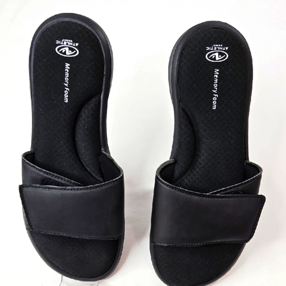 Athletic Works Black Athletic Shoes with Slip-On Design - Picture 4 of 6